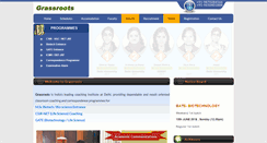 Desktop Screenshot of grassrootsacademy.in